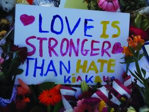 Love is... Christchurch, shootings, tribute, flowers