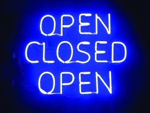 Open Closed sign