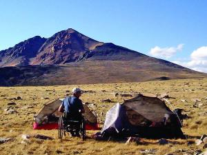 Camping wheelchair