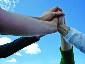 Teamwork hands