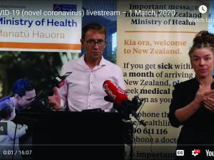 Ashley Bloomfield coronavirus live stream