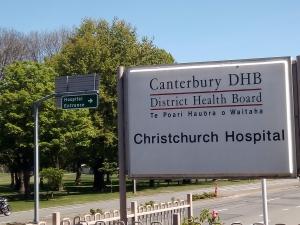 Christchurch Hospital  Canterbury DHB signs 2019