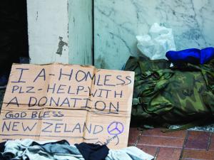 Poverty - Homeless sign