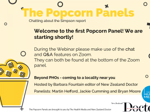 Popcorn panel #1 holding slide