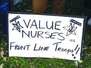 Value nurse placard