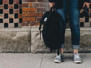 Student, high school, school bag, school