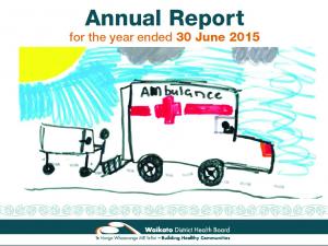 Waikato DHB annual report cover