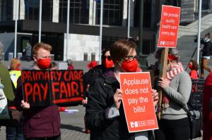 Pay Parity Strike Protest Nurses NZNO Parliament