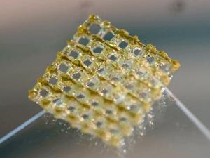 3D bioprinted gelatin hydrogel lattice construct 