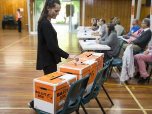 Woman voting, election, votes