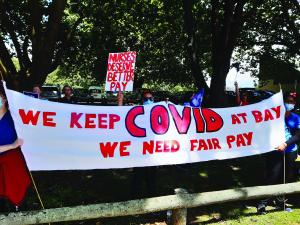 We kept COVID at bay, fair pay - nurses