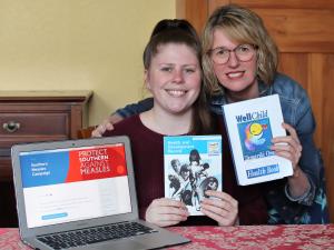 Eirwen Mitchell and daughter Samantha Tulett