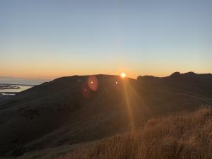 Sunrise from Rapaki Track in Christchurch