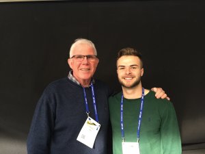 Grandfather and grandson John Geard and Ben Gilmore