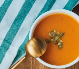 Soup sprinkled with nuts or seeds can do more than just warm you up in winter