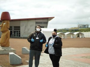 Peter Tanginoa and Ana Kivalu