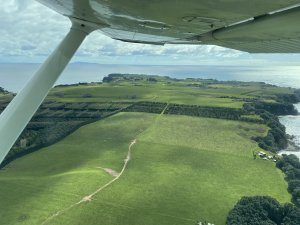 Mōtītī island from plane