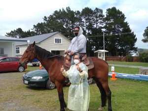 Far North Vaccination clinic with horse