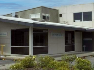 Gain Health Centre front entrance [image: supplied by Green Cross]