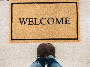 welcome mat CR Marissa Daeger on Unsplash