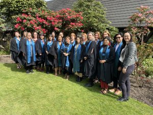 Asia-Pacific Healthcare Group staff in Christchurch for Spring Graduation 