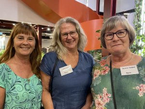 Shorecare nurses Sandra Oliver, Cushla Robb and Christine Gaspard