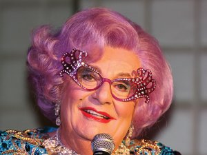 Dame Edna CR Eva Rinaldi on Wikimedea Commons