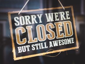 Sorry we're closed [Image: Tim Mossholder on Unsplash]