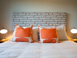 Plumped pillows at GP Sara Creegan's staff accommodation