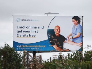 Highbrook Medical Centre Billboard