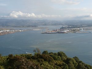 Tauranga city and port