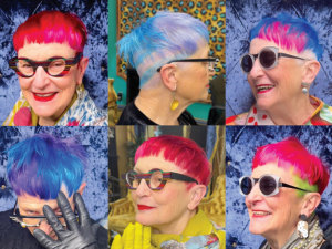  Ros Gellatly glasses and colourful hair CR Missfoxhairdressing