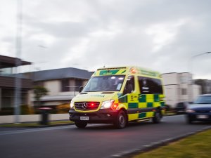 Ambulance rushing CR Hato Hone St John 