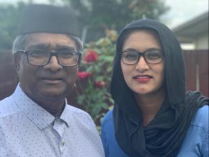 Hamilton pharmacist Keshree Naidoo-Rauf, her father-in-law Mohammed Rauf 