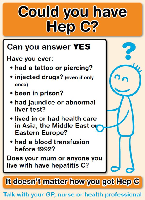 Hep C poster Taranaki DHB