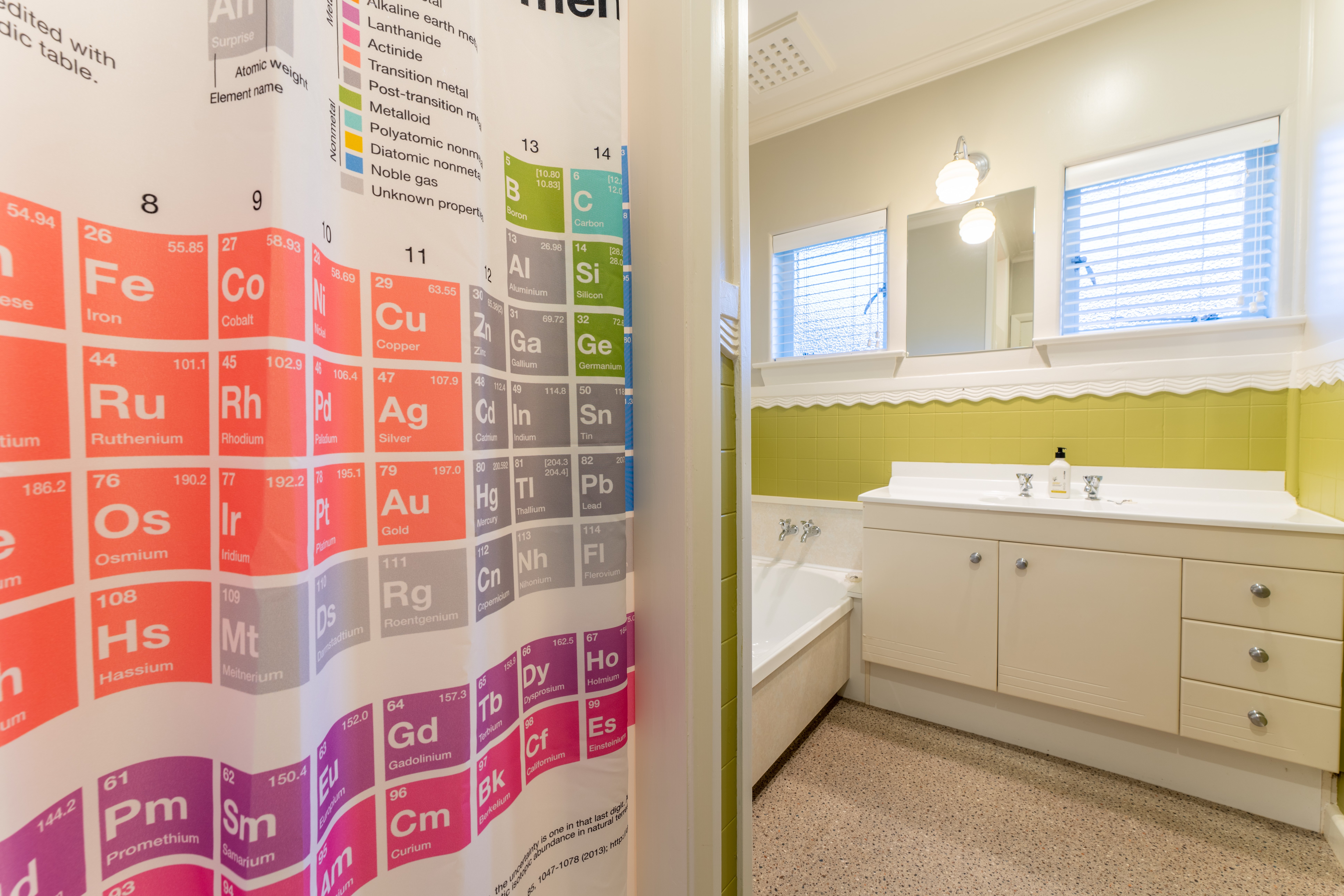 Brush up your periodic table in the bathroom