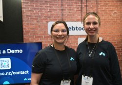 Webtools implementation specialist Hannah Laurie and head of marketing Bridget Holland [Image: NZD]