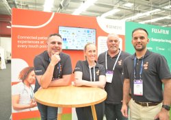 Genesys principal solution consultant Mike Marshall, industry healthcare lead Jenny Richard, account director Peter Middelplaats and business development manager Nasir Choudhary