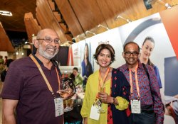 Lalith Martyn, urgent-care specialist at Bakerfield Medical and Urgent Care Clinic, Auckland, with Premita Vijay, nurse manager, and Satendra Vijay, urgent-care specialist at Fellbrook Medical Clinic in Auckland [Image: Simon Maude]