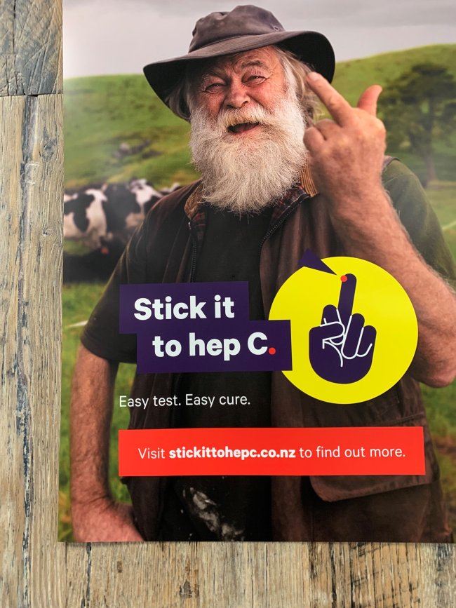 Stick it to hep C poster